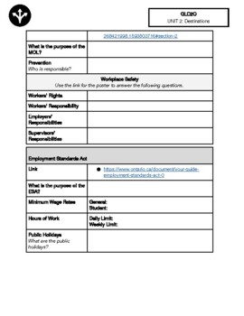 Worker Rights Responsibilities Worksheet By Francesca C Tpt