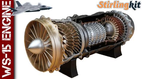 Working Ws 15 Turbofan Engine Stirlingkit Scale Model Youtube