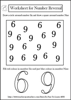 Worksheet For Number Reversal By It Amp 39 S Fun To Learn Tpt