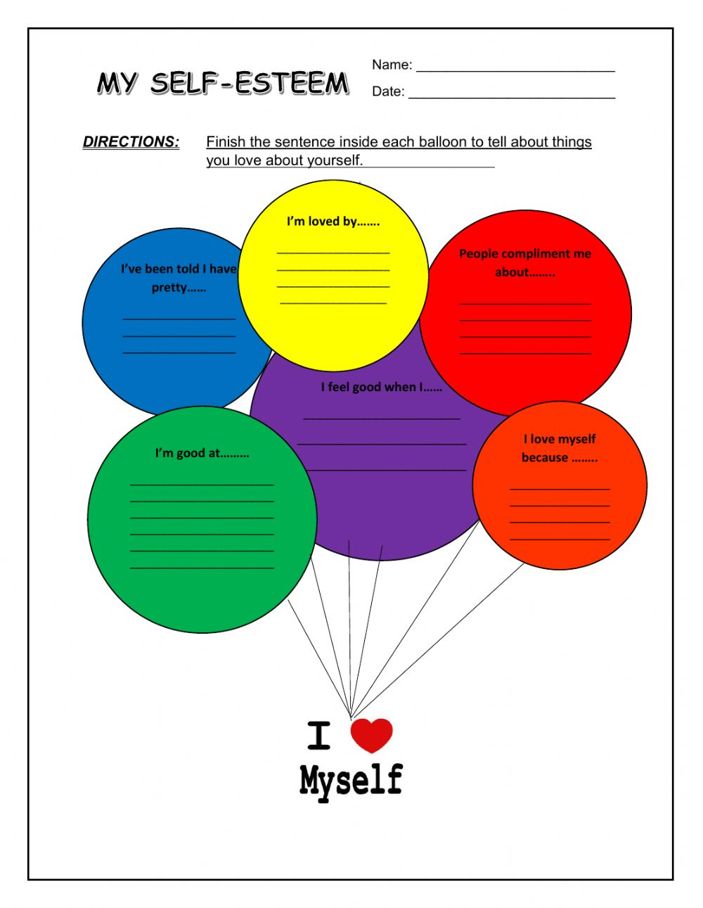 Boost Your Confidence with Our Self Esteem Worksheet