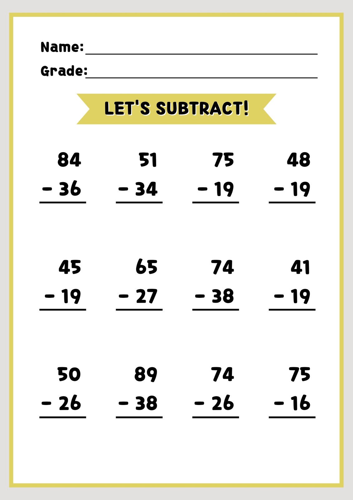 Worksheet On Subtraction With Regrouping Worksheet24