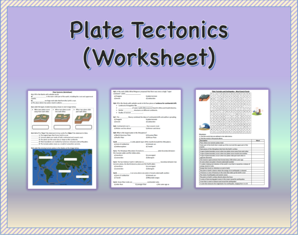 Worksheet Plate Tectonics Study Guide And Practice Plate Tectonics