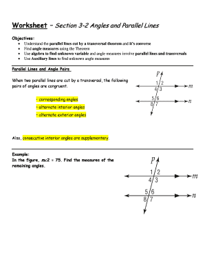 3 Ways to Solve Angles with Parallel Lines Worksheet