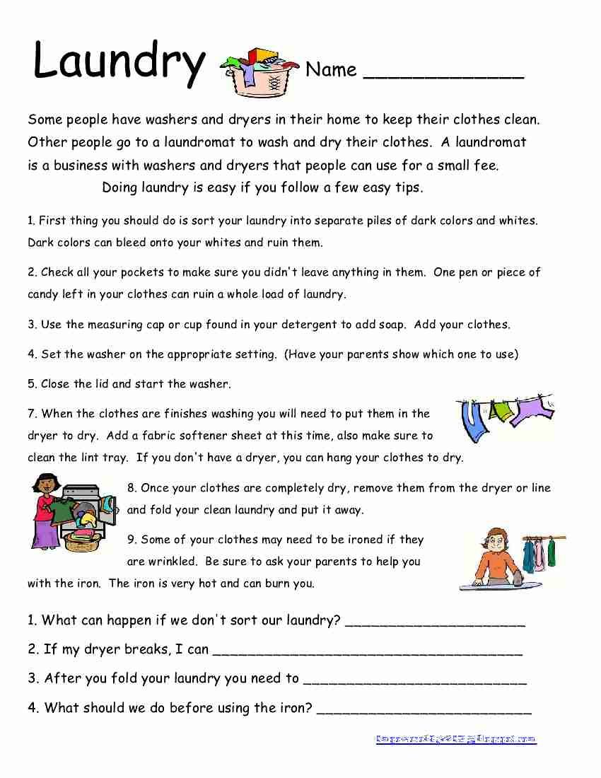 Worksheets For Life Skills Grade 7