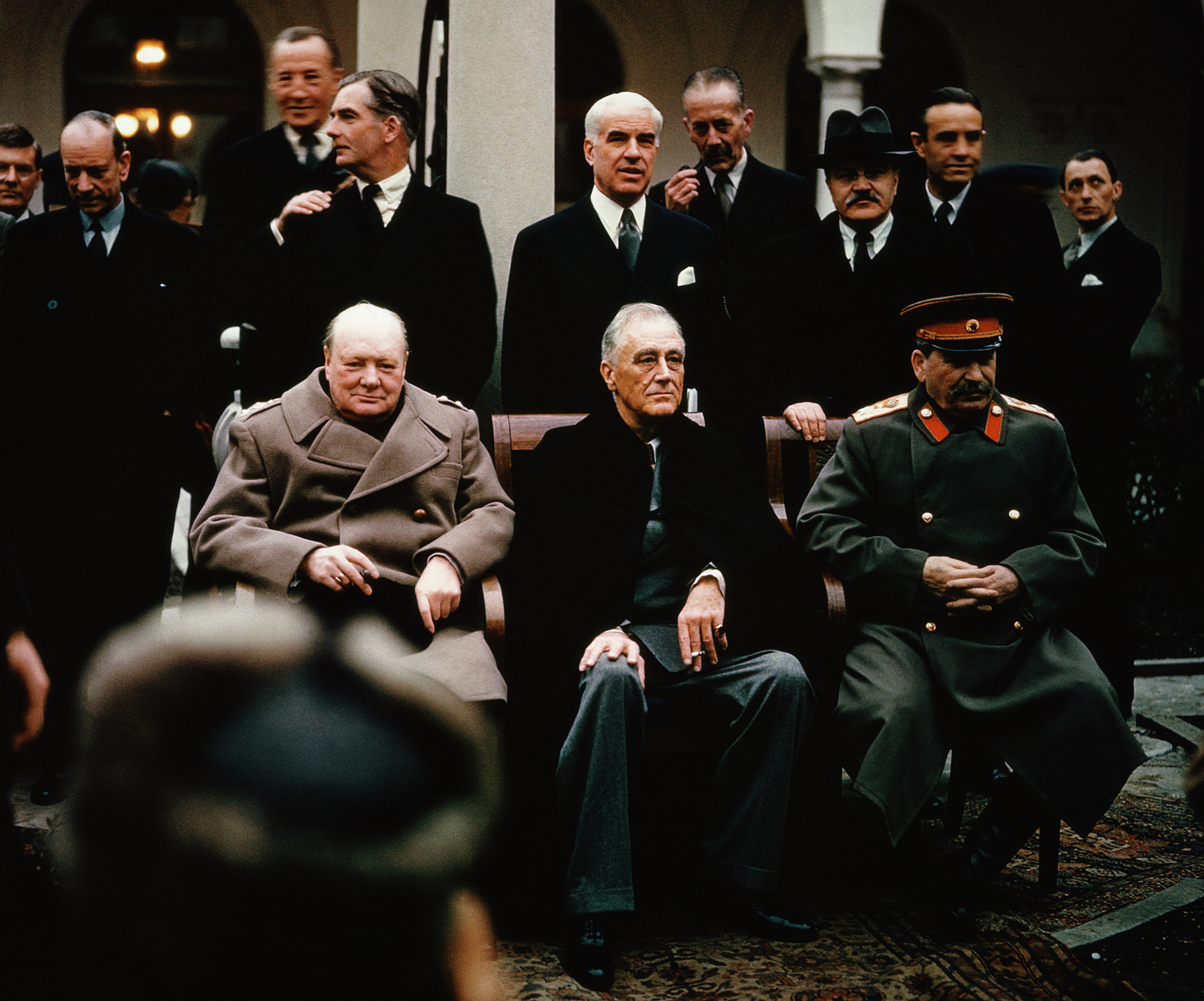 World Leaders At The Yalta Conference 1945 World War Ii Political Leaders Pictures World War