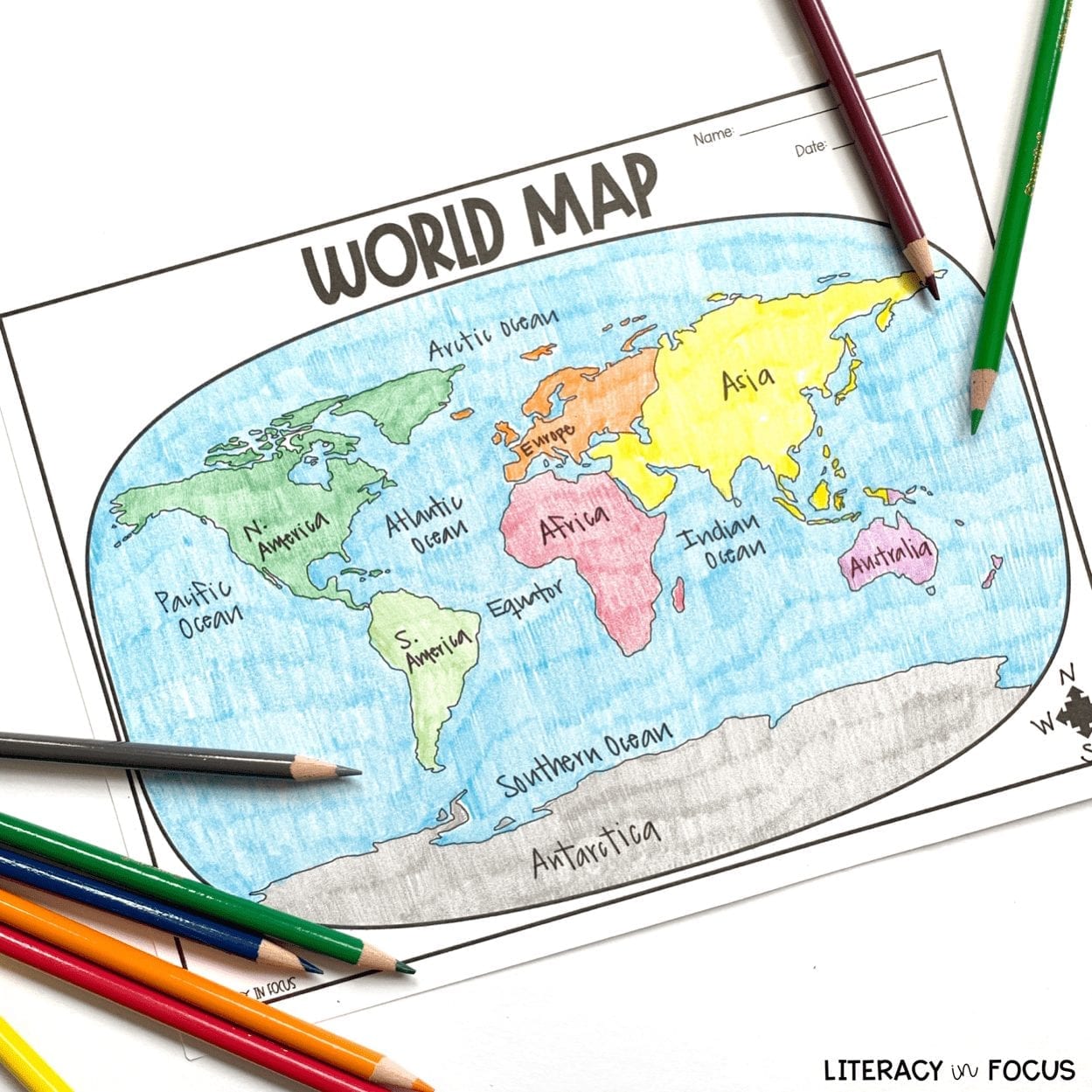 World Map Worksheet Answers: Boost Your Geography Knowledge Now