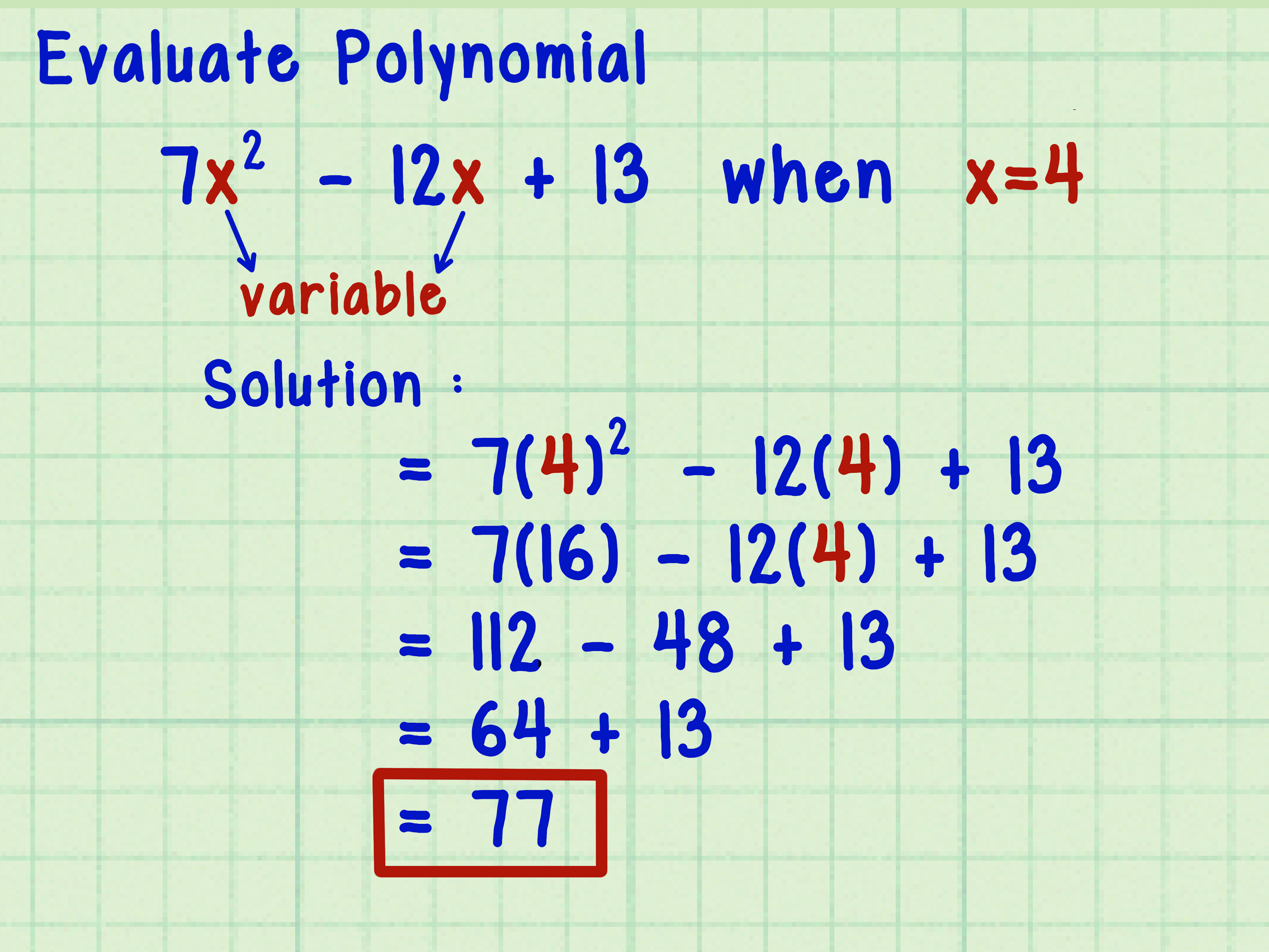 Write Algebraic Expression