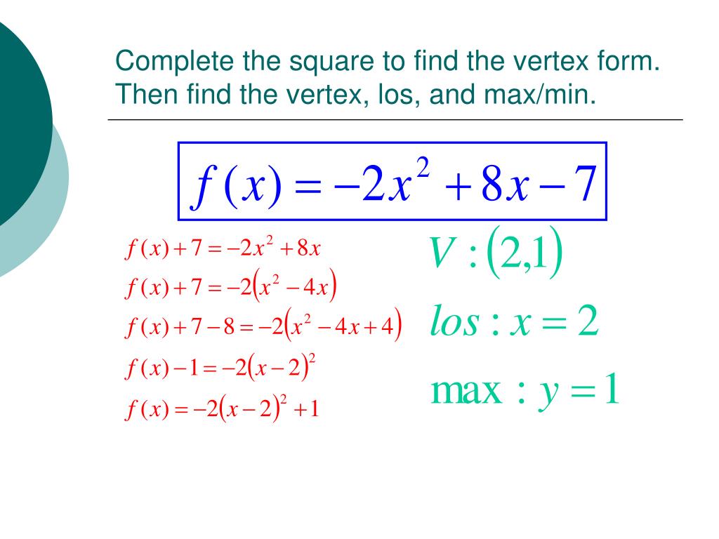 Writing An Equation In Vertex Form Word Problem Youtube