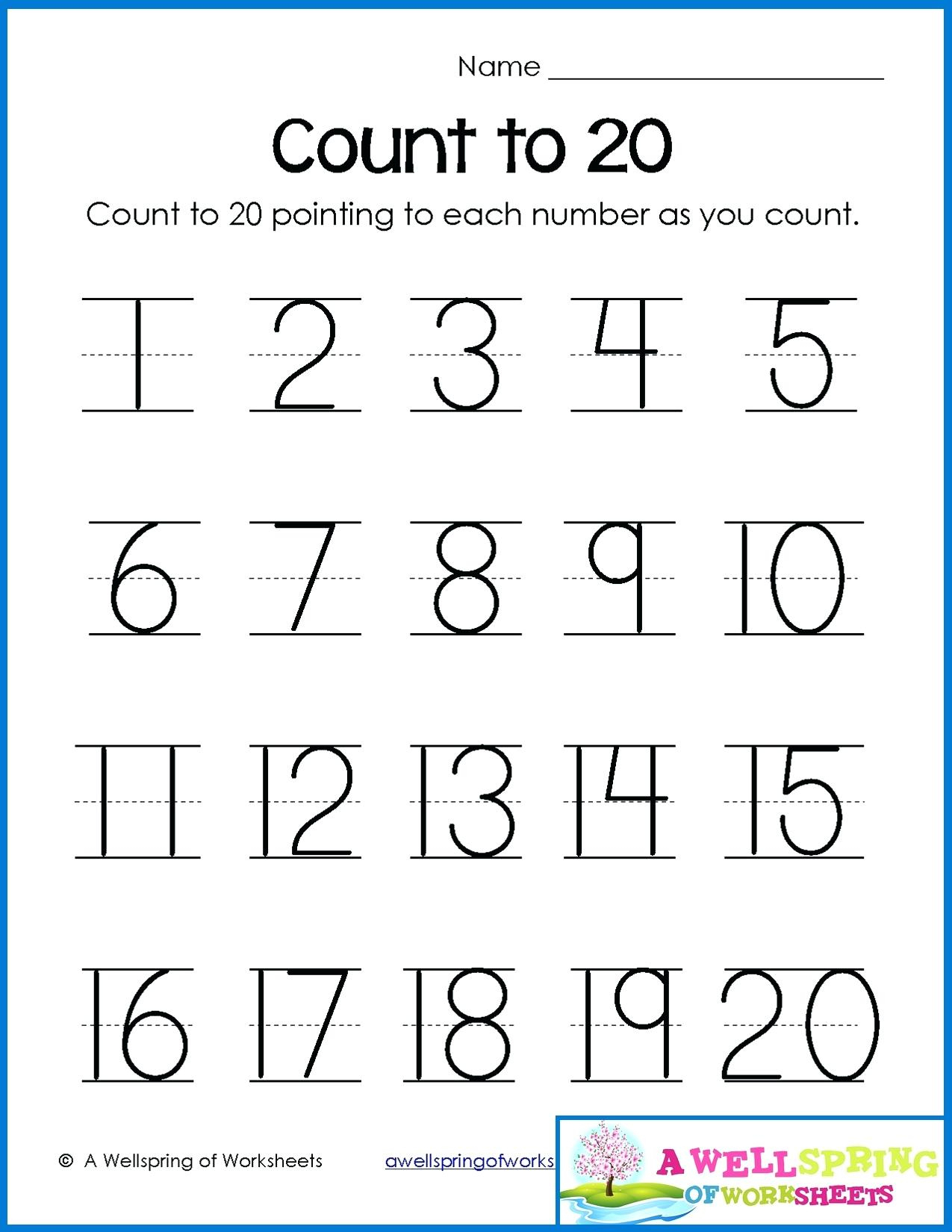 Writing Numbers 1 20 Printable Worksheets Printable Worksheets