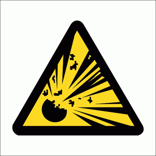 Ww3 Explosive Hazard Safety Sign Safety Signs Amp Equipment