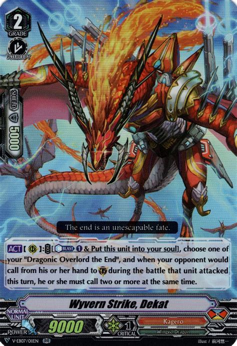 Wyvern Strike Dekat V Eb07 The Heroic Evolution Cardfight Vanguard