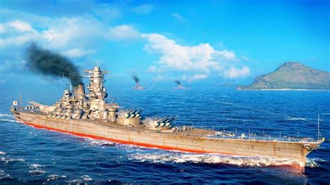 Yamato Biggest Battleship Ever Built In Wwii Battle World Of Warships Blitz Gameplay