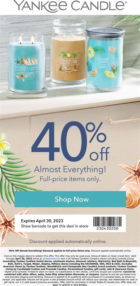 Yankee Candle Coupon Code