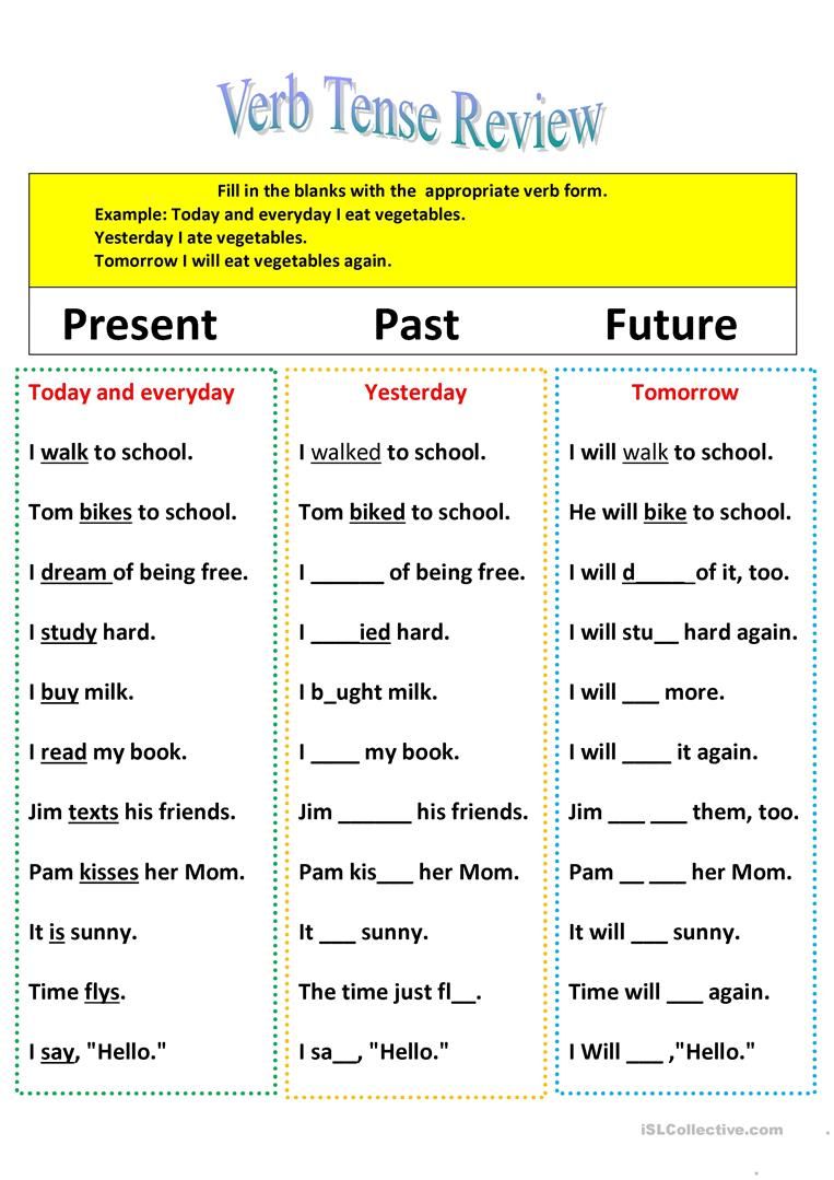 Year 2 Irregular Verb Tenses Spag Worksheets Plazoom