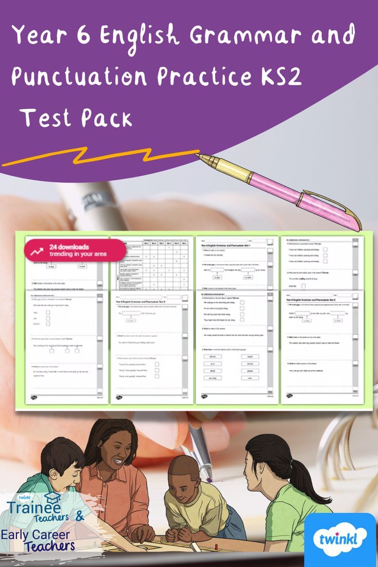 Year 6 English Grammar And Punctuation Practice Ks2 Test Pack