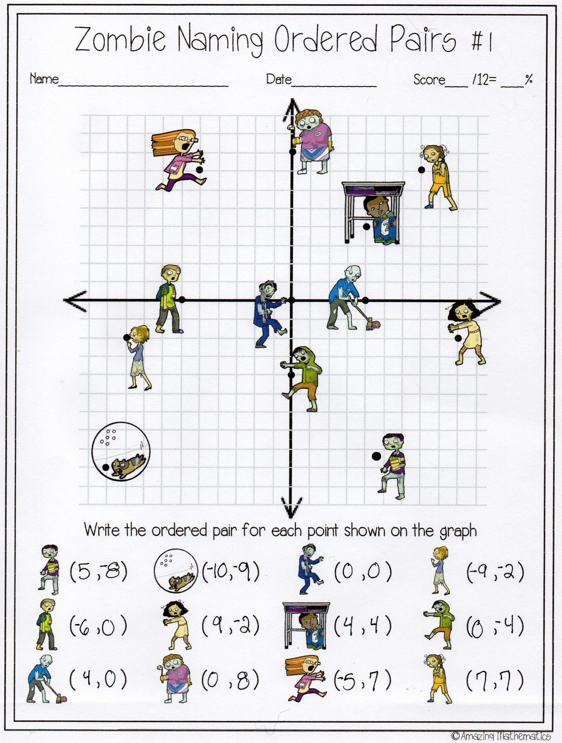 Zombie Midpoint And Distance Activity 1 Pdf Midpoint Distance